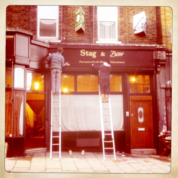 Our sign goes up!