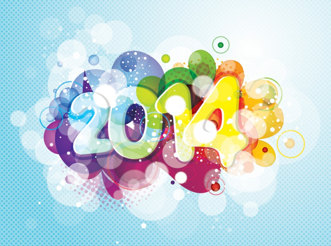 2014 coloured bubbles